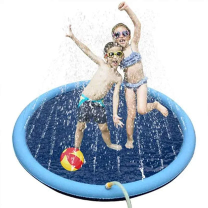 Inflatable Pet Splash Pad & Swimming Pool – Outdoor Water Sprinkler Cooling Mat for Dogs & Kids (2 Designs, 3 Sizes)