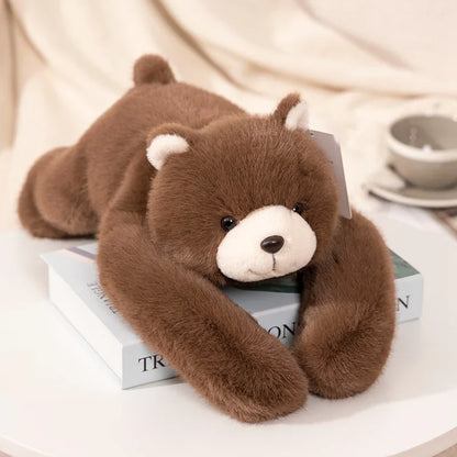 Kawaii Long-Arm Forest Animal Plush – Raccoon, Dinosaur, Sloth, Panda, Koala & Bear