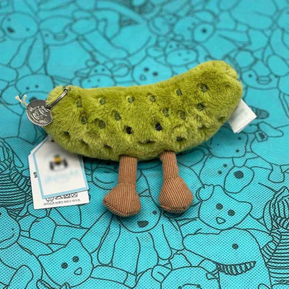 Mini Food Plush Bag Charm – Soft Jellyfish Cherry Watermelon Keychain Plush