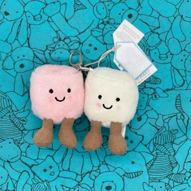 Mini Food Plush Bag Charm – Soft Jellyfish Cherry Watermelon Keychain Plush