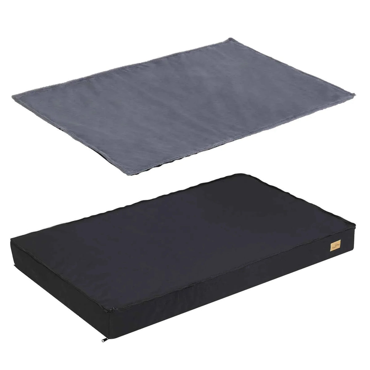 Orthopedic Dog Mattress Bed – Thick Sponge Foam Crate Cushion with Removable Washable Waterproof Cover, M/L/XL/XXL
