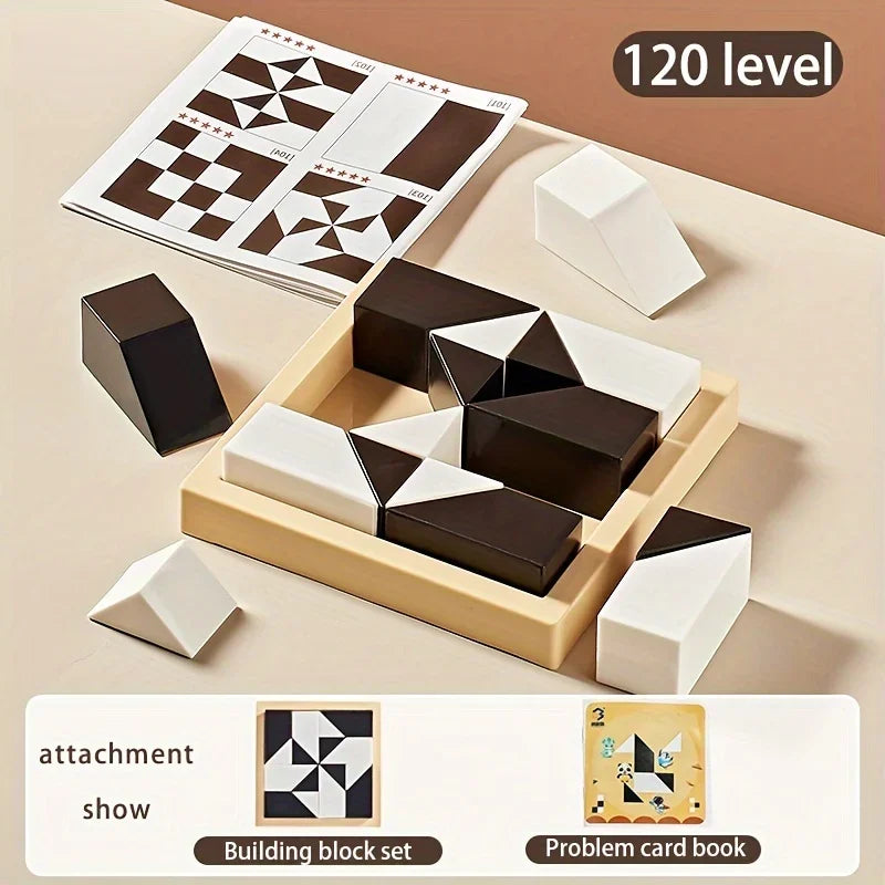 120 Level Hidden Block Puzzle 6 Years ABS Material Interesting Enhances Logic and Spatial Reasoning Suitable for 6Year Olds