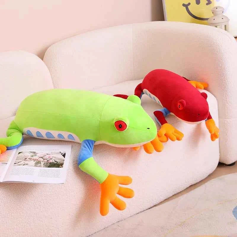 75cm Giant Colorful Frog Plush Doll Pillow Long Legs Big