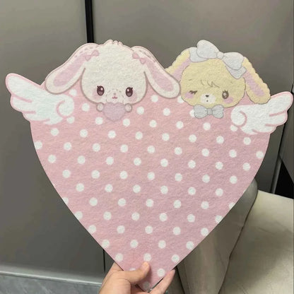 New Cute Cartoon Bunny Felt Decoration Cork Board Wall Wall