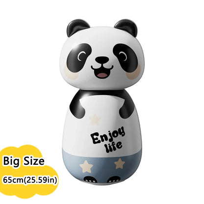 Kawaii Panda Inflatable Punching Bag Tumbler – Kids Boxing Wobbler Bop Bag Indoor Outdoor Toy (2 Sizes)