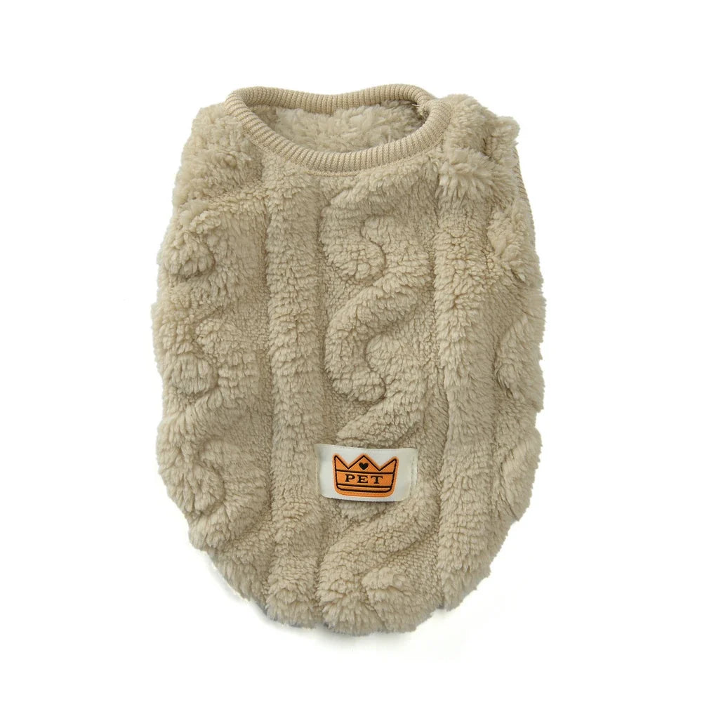 Soft Cozy Cat Sweater – Winter Fleece Vest for Sphynx & Small Dogs