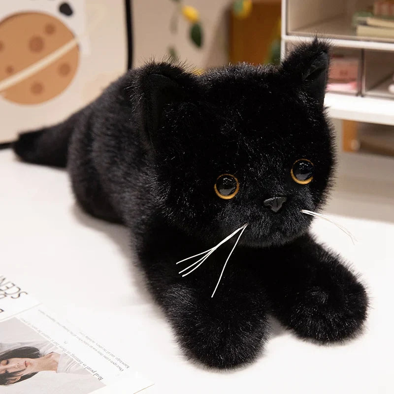 Lifelike Cat Plush Toy – Premium Fluffy Kitten Stuffed Animal (8 Styles)