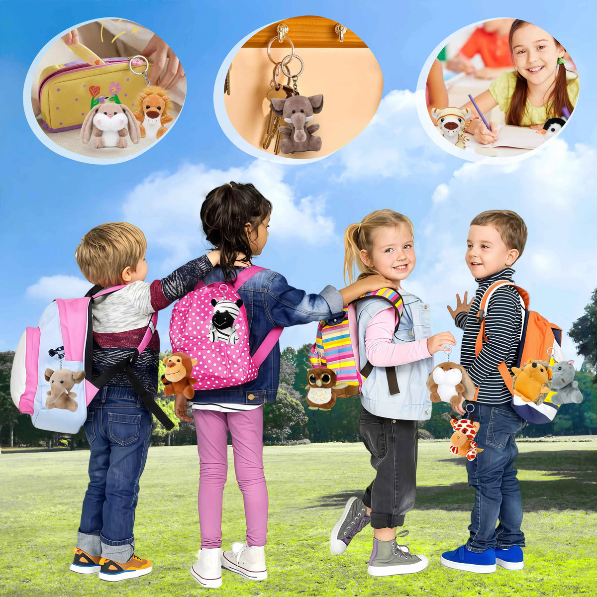 Mini Safari Plush Toy Set – Jungle Stuffed Animals Party Favor Pack