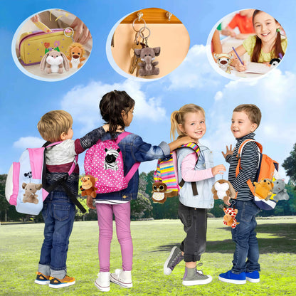 Mini Safari Plush Toy Set – Jungle Stuffed Animals Party Favor Pack