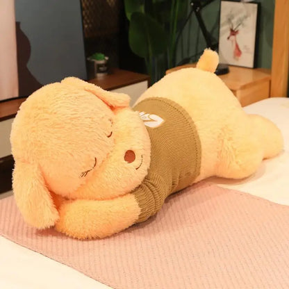 Giant Lying Dog Plush Toy – Soft Sweater Puppy Body Pillow