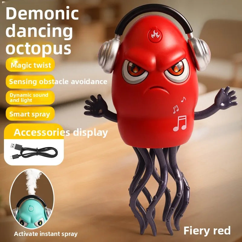 Kawaii Dancing Octopus Electronic Pet Toy – USB Rechargeable Interactive Kids Toy (6 Colors)