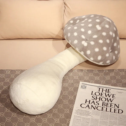 Giant Mushroom Plush Pillow – Huggable Plant Cushion for Sofa & Floor