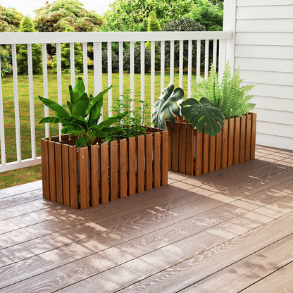 Solid Wood Raised Garden Bed for Flower and Vegetable