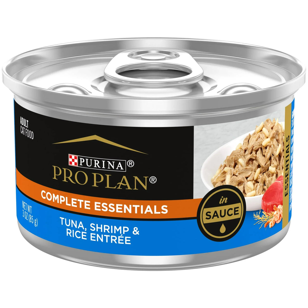 Pro Plan Complete Essentials Tuna, Shrimp & Rice Entrée In Sauce Wet Cat Food (3oz)
