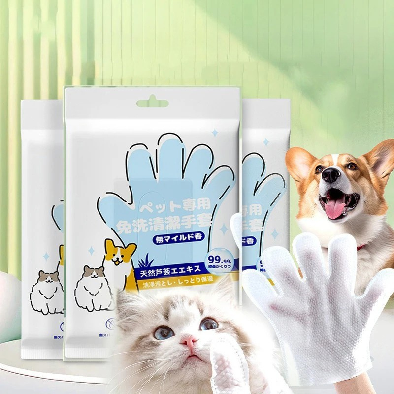 No-Rinse Cat Bath Wipes For Stress-Free Cleaning - 6Pcs