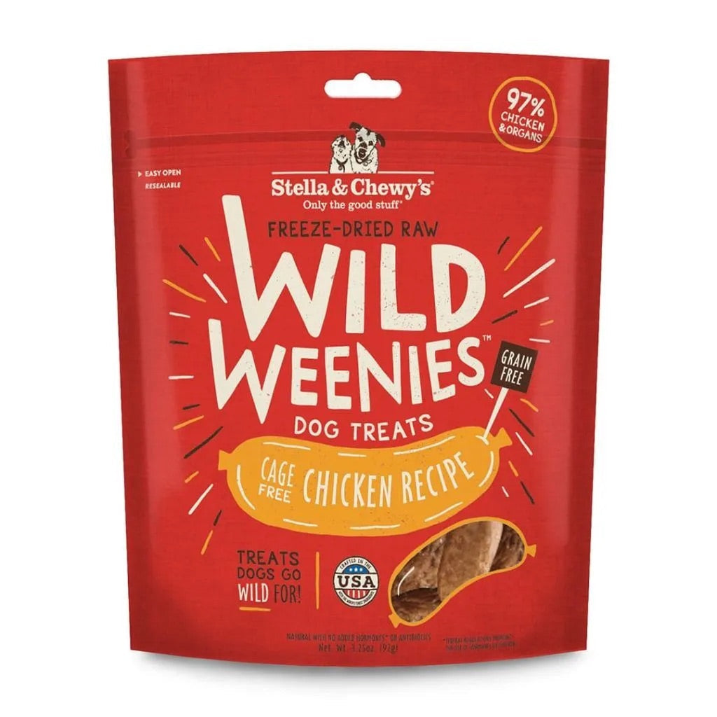 Stella & Chewy’s Freeze Dried Wild Weenies Chicken Dog Treats (11.5oz)