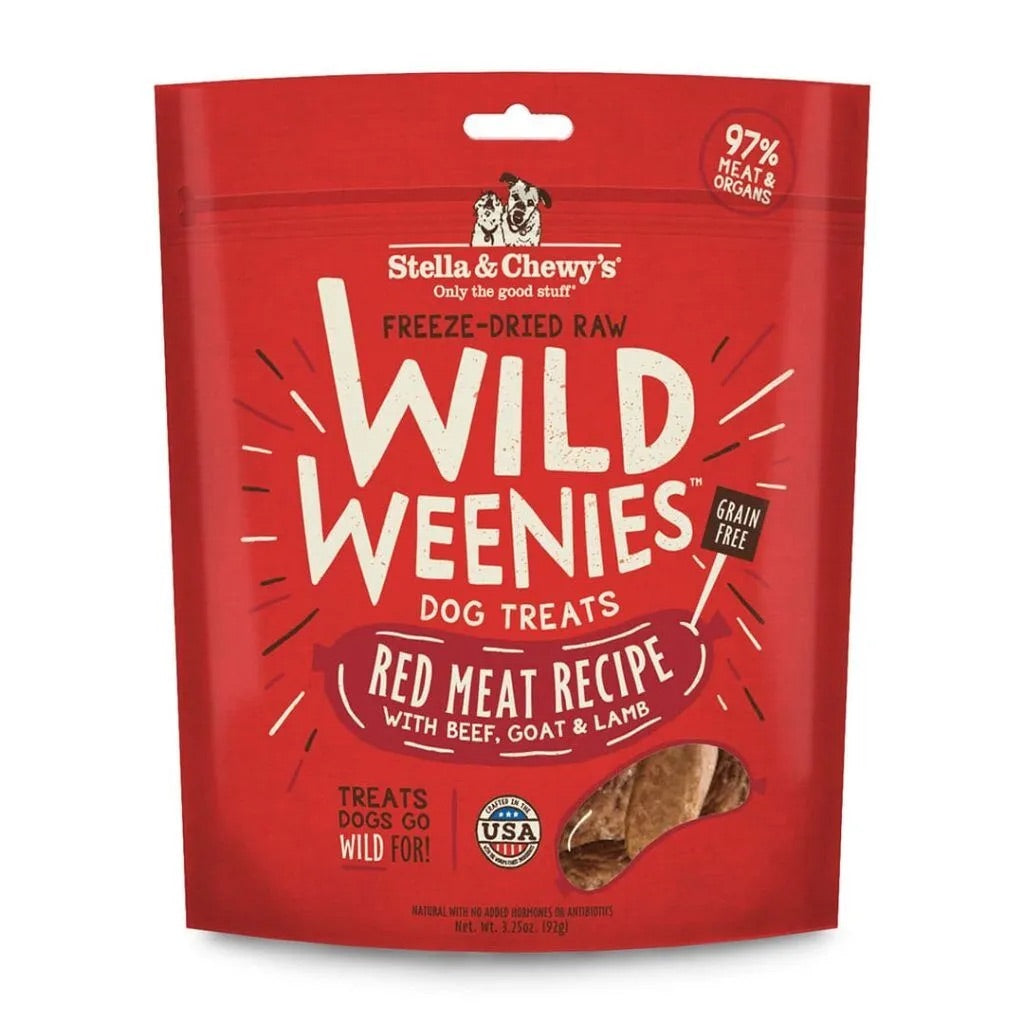 Stella & Chewy’s Freeze Dried Wild Weenies Red Meat Dog Treats (3.25oz)