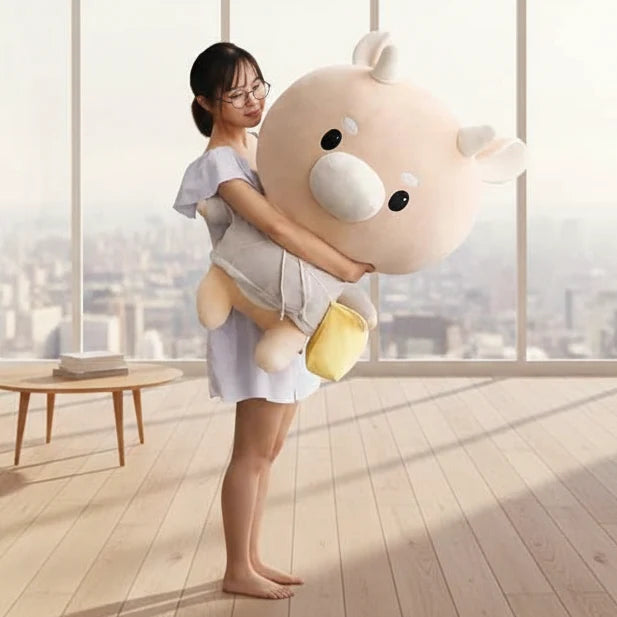 Cute Korean Drama Cow Plush Toy – Soft Milk Cow Stuffed Animal Pillow