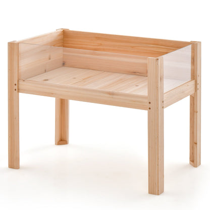 30/47 Inch Wooden Raised Garden Bed