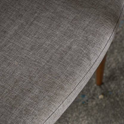 Elegant Dining Chair with Contoured Support - Orange, Dark Gray, Green
