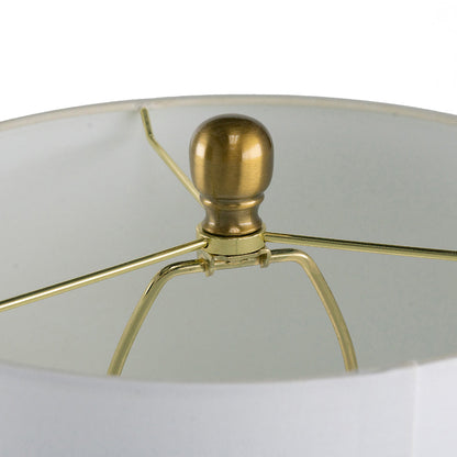 Teardrop Silhouette Table Lamp with Black and Gold Base - Black/Gold