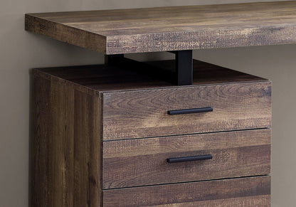 Reversible Computer Desk with Storage Drawers - Multiple Colors