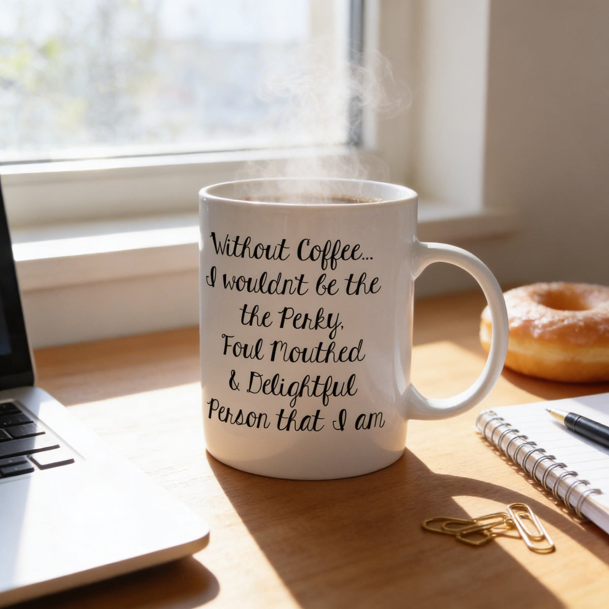 Funny Coffee Mug - Funny Gift - Funny Saying Coffee Mug - Perky Delightful Person