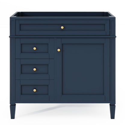 Bathroom Vanity with 2 Drawers and Tip-Out Storage - Multiple Colors