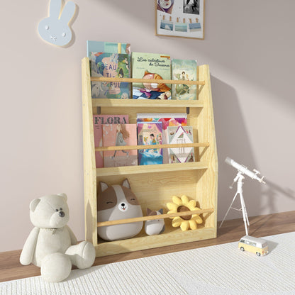 3 Tier Book Shelf with Compact Storage - Multiple Colors