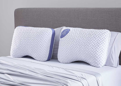 Balance Cuddle Curve Air-Mesh Pillow with Breathable Mesh - White