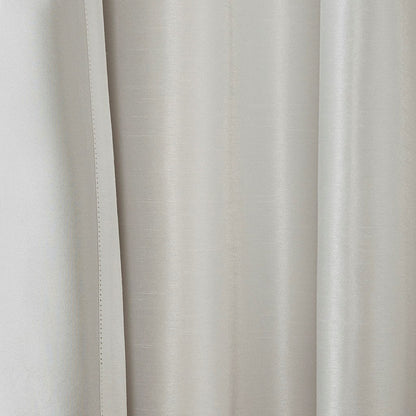 Twist Tab Total Blackout Window Curtain Panel with Thermal Lining - White