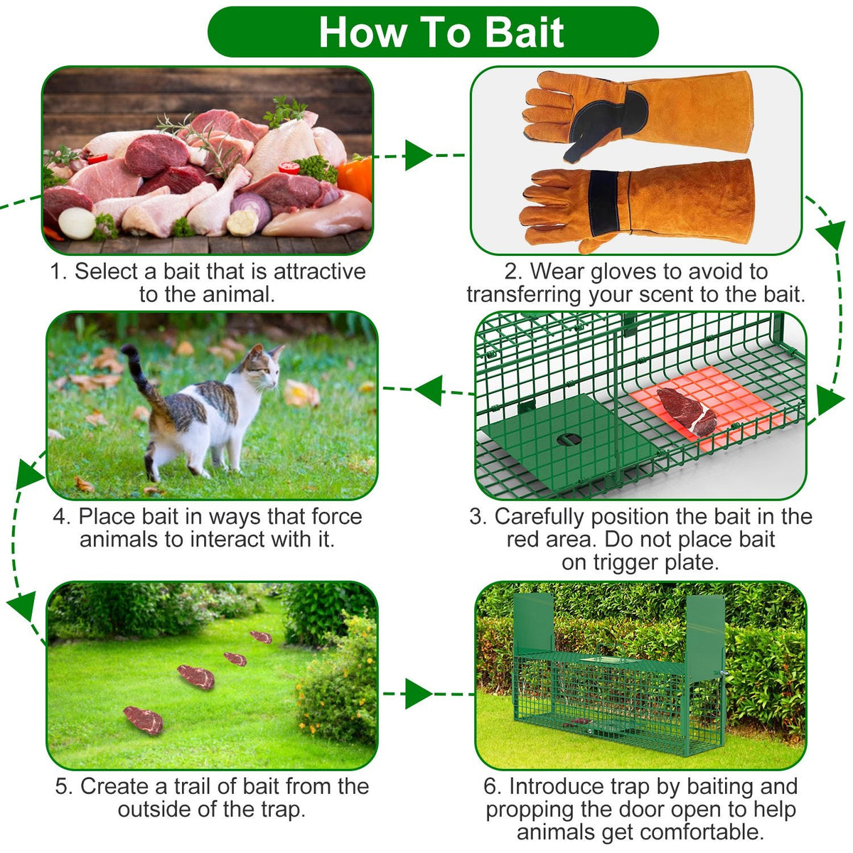 40in Live Animal Trap Cage - Humane Catch & Release