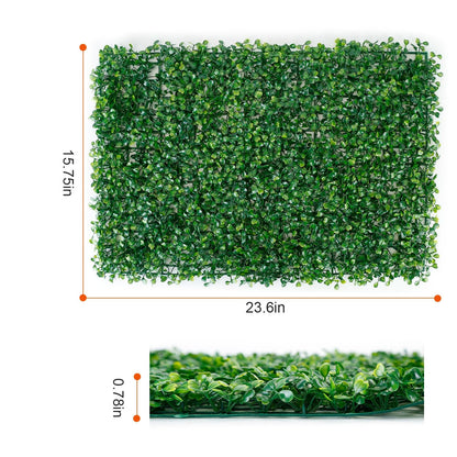 12PCS Boxwood Hedge Panels – Artificial Grass Wall & Privacy Screen