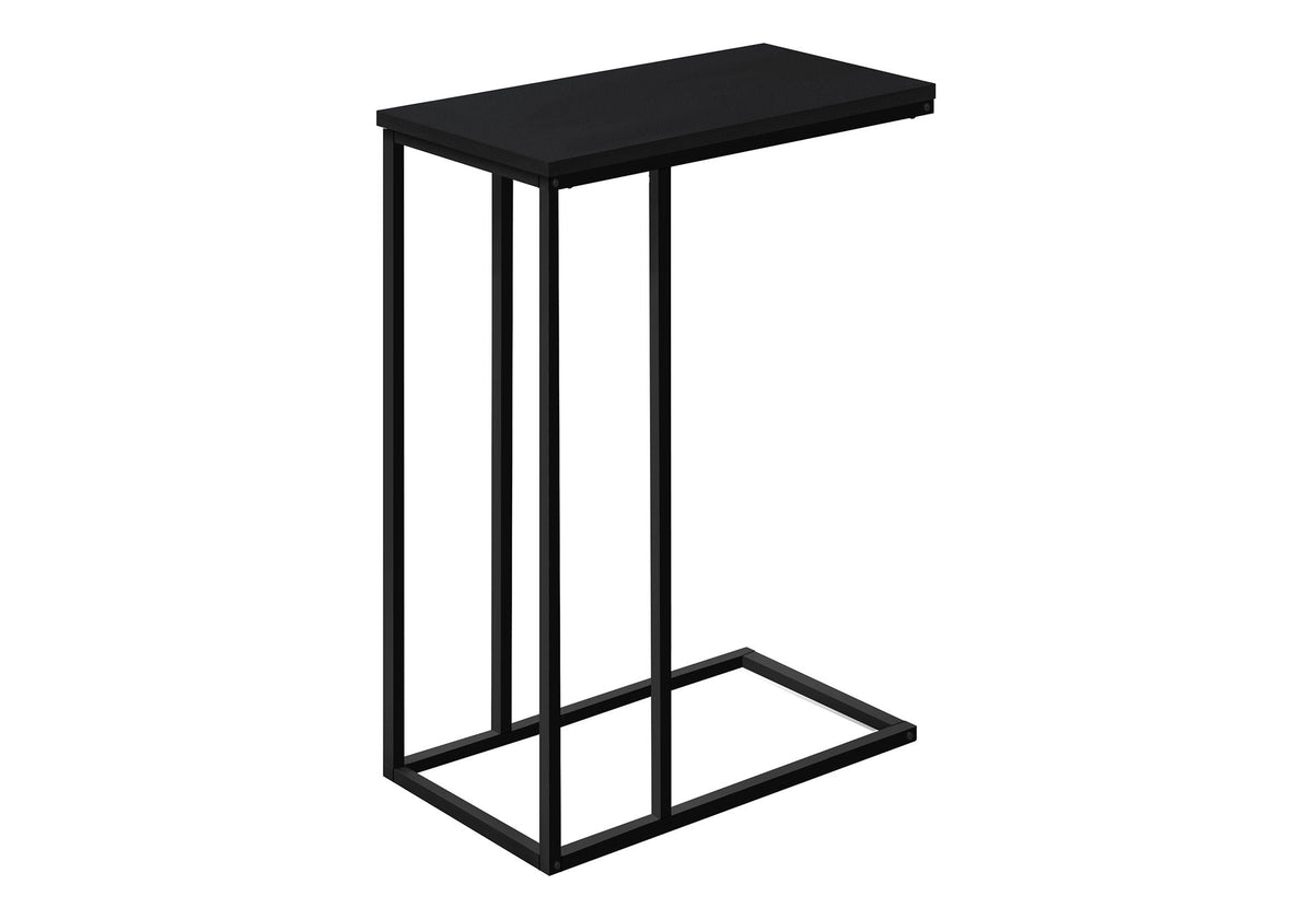 C-Shaped Metal Accent Table with Space-Saving Functionality - Multiple Colors