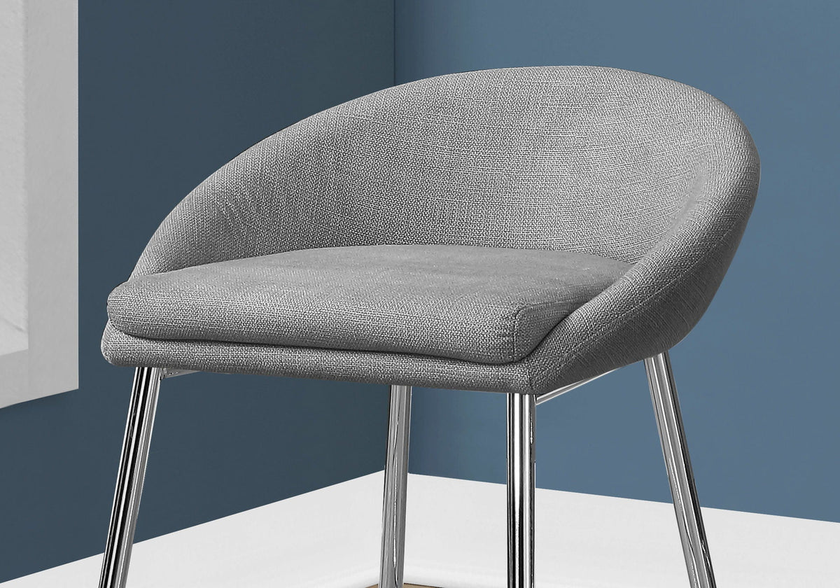Bar Height Swivel Stool Set with Cushioned Seat - Gray or White