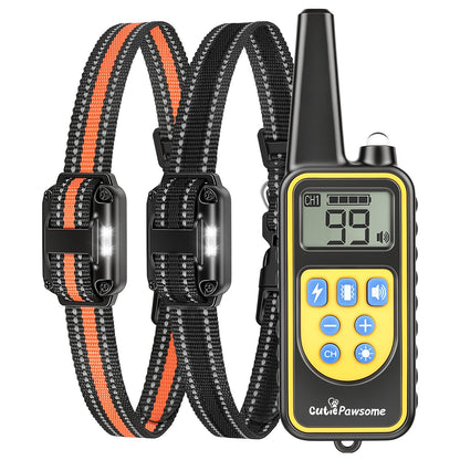 Rechargeable Dog Training Collar with Remote – 875 Yard Range