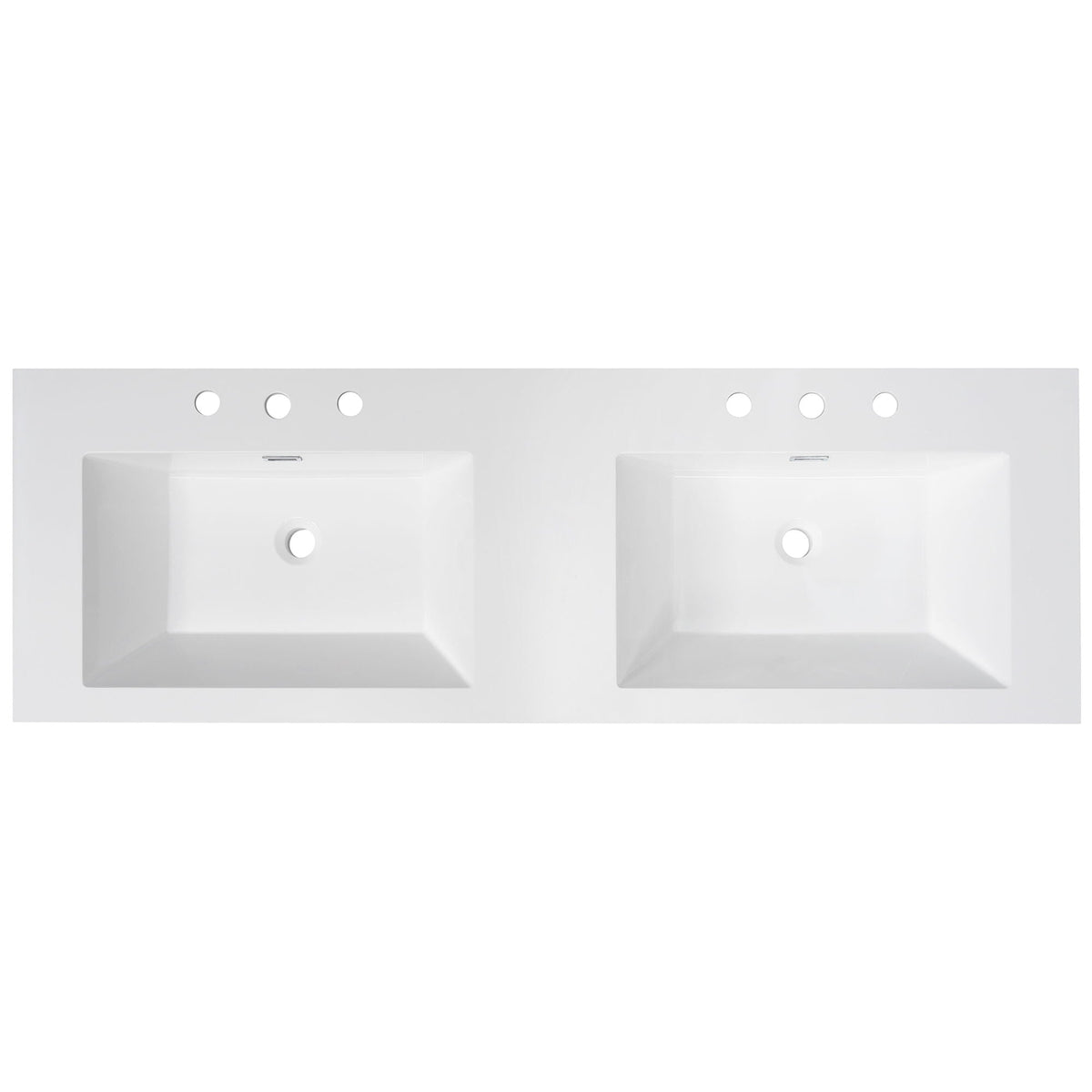 Vanity Top With Undermount Rectangular Double Sinks