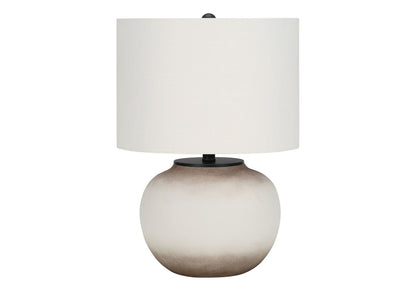 Modern Ceramic Table Lamp with 3-Way Rotary Switch - Cream