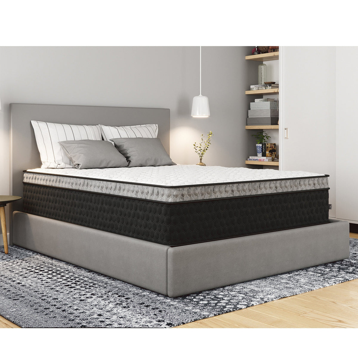 Queen Hybrid Mattress with Copper Cooling Foam - Medium Feel