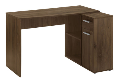 L-Shaped Computer Desk with Storage Drawers - Multiple Colors