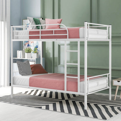 Steel Construction Bunk Bed with Convertible Design - Multiple Colors