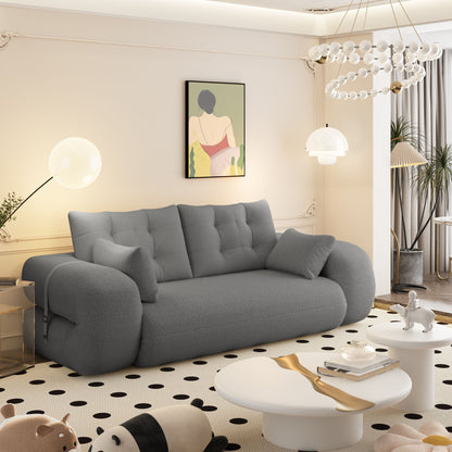 Multifunctional 3-in-1 Foldable Floor Sofa Bed with High-Density Foam - Fabric