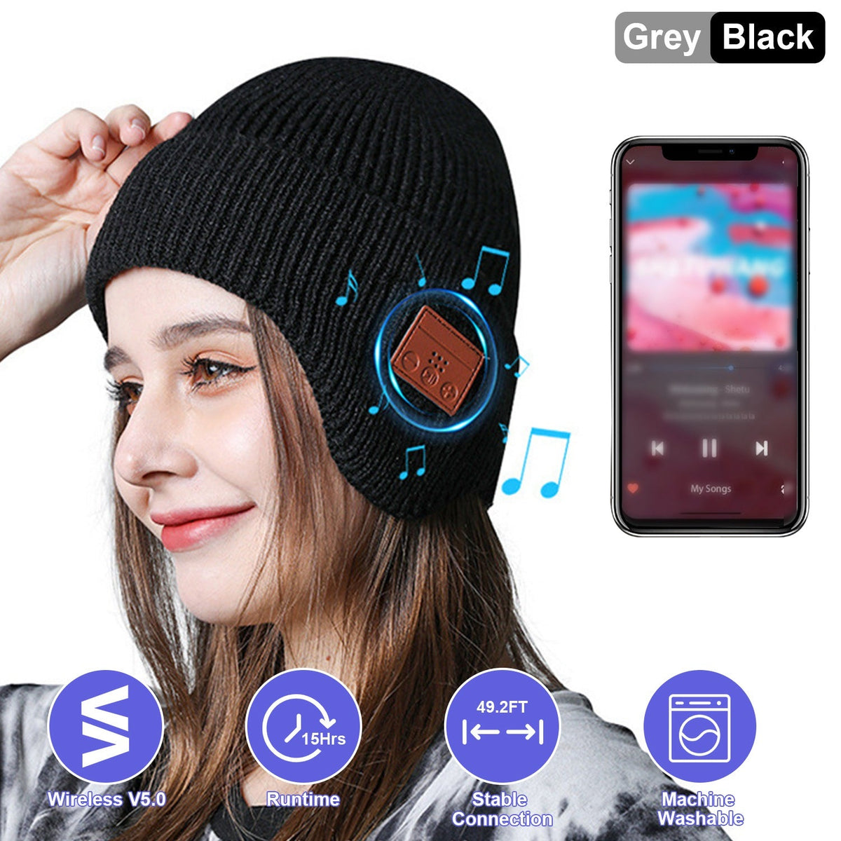 GBruno Wireless V5.0 Beanie Hat