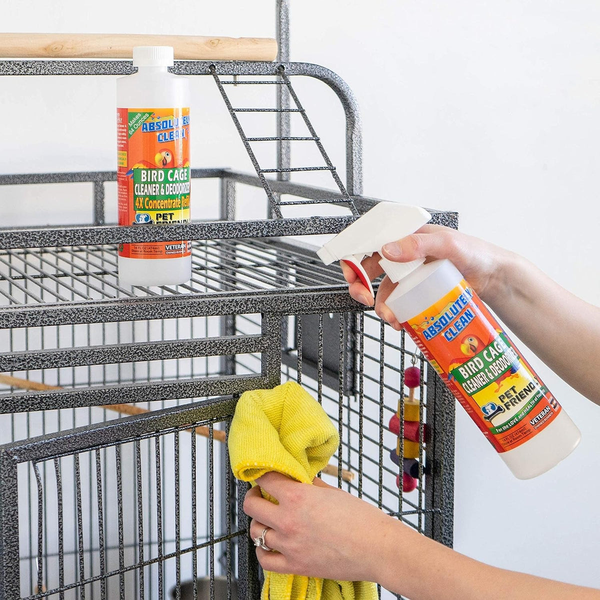 Bird Cage Cleaner and Deodorizer