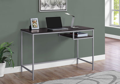Compact Modern Computer Desk with Open Storage - Multiple Colors