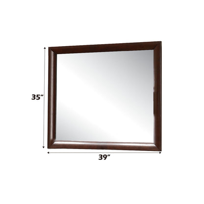 Contemporary Design Mirror with Modern Frame - Black, White, Dark Brown, Dark Gray