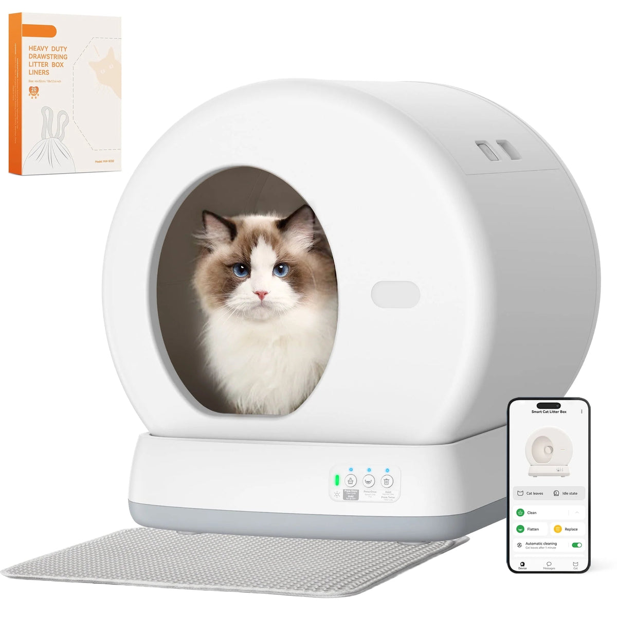 Smart Automatic Self-Cleaning Cat Litter Box