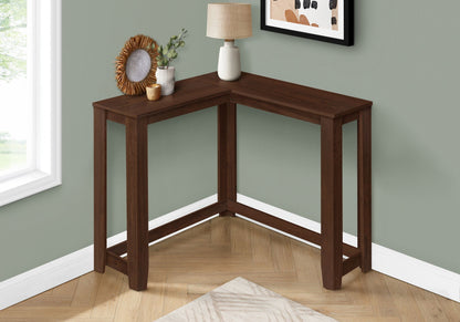 Corner Accent Console Table with Two Tiers - Cherry