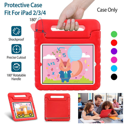 Protective Case Fit For iPad 2 3 4 Shockproof Hard Kid Tablet PC Protection Cover W/ Foldable Handle