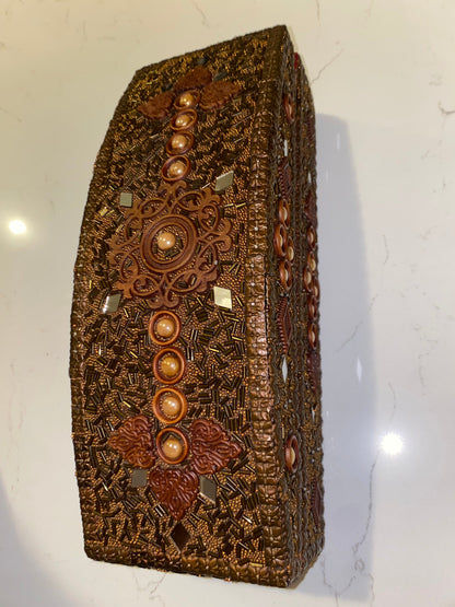 VINTAGE HANDMADE CLASSIC JEWELRY CHEST